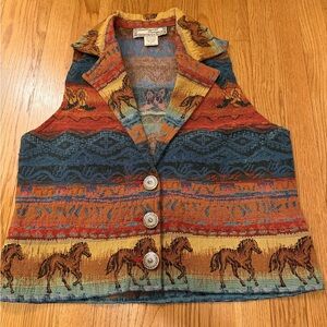 Southwest Canyon vintage horse vest